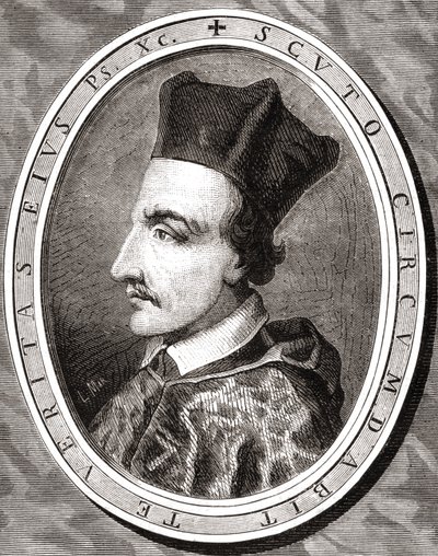 ルプレブラン（1811-82）の「歴史革命フランセーズ」からラテナッチの後にパンネメーカーが刻印したイープル司教のコーネリアスヤンセン 作： French School