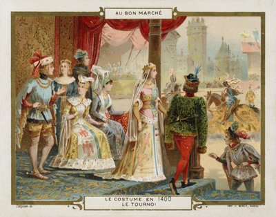 1400年の衣装 - トーナメント（クロモリト 作： French School