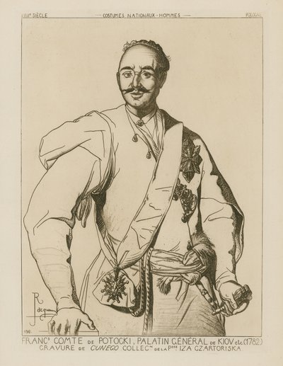 ポトキ伯爵、キエフのパラティン将軍（1782） 作： French School
