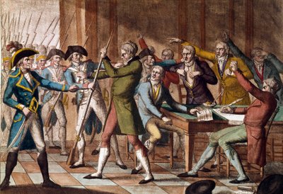 18 フルクティドールのクーデター (1797 年 9 月 4 日)。 作： French School