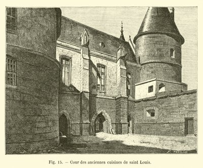 セントルイスの古いキッチンの中庭 作： French School