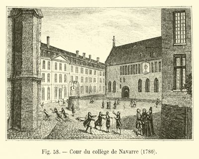 クールデュカレッジドナバール、1780 作： French School