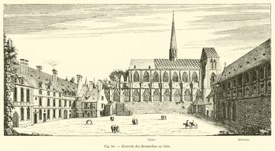 1650年のバーナーディン修道院 作： French School