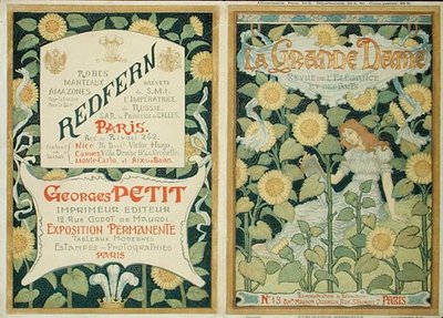 La Grande Dame」の表紙デザイン、1890年代頃（カラーリトグラフ 作： French School