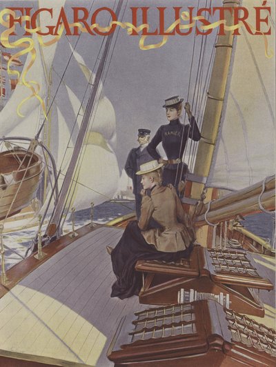1891年7月のLe Figaro Illustreの表紙（カラーリトグラフ 作： French School