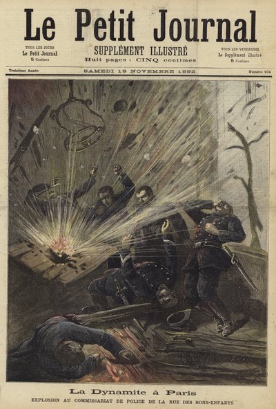 ルプティジャーナルの表紙、1892年11月19日 作： French School