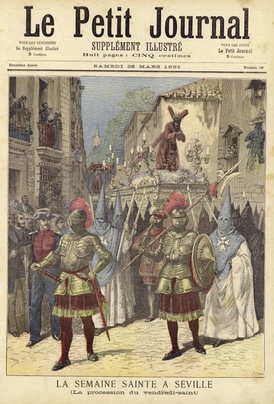 ルプティジャーナルの表紙、1891年3月28日 作： French School
