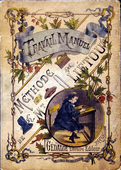 学校の教科書の表紙 19世紀末（カラーリトグラフ） 作： French School