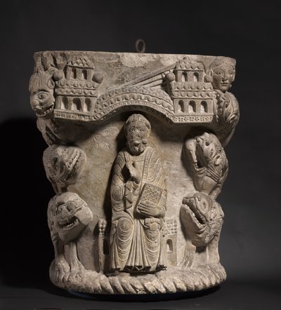 ダニエルとライオンの穴、c.1125-1150 作： French School