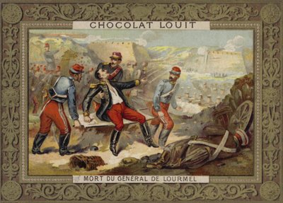ラーメル将軍の死、インケルマンの戦い、クリミア戦争、1854年 作： French School