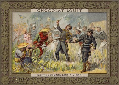 1883年、トンキン、フランス海軍将校、アンリリビエールの死 作： French School