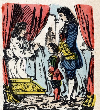 Morte de Luís XIV em Versalhes, 1º de setembro 作： French School
