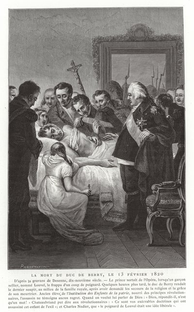1820年2月13日、ベリー公の死 作： French School