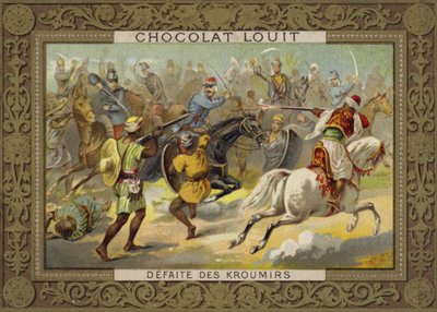1881年のフランス、チュニジアによるクルーミルズの敗北 作： French School