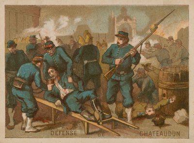 1870年のシャトーダンの防衛 作： French School