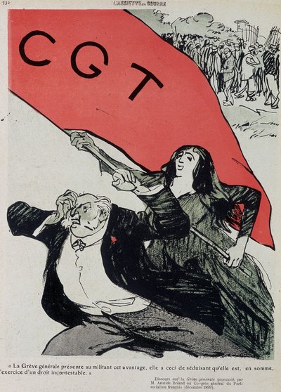 CGTのデモと旗 - 1909年6月2日の「L