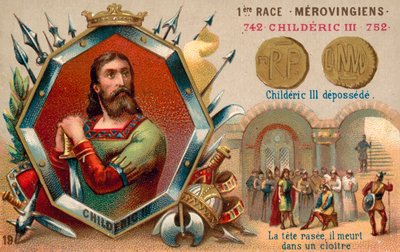 チルデリック3世の寄託、752年（クロモリト 作： French School