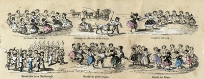 子供のレジャーとゲームの説明：ラウンド。les Recreations instructives "の中の "les jeux de l