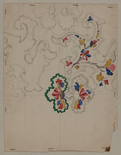 デザイン画、19世紀初頭 作： French School