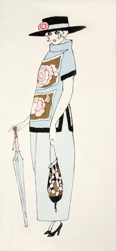デイドレスのデザイン、1919年頃 作： French School