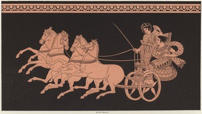 ギリシャ陶器の詳細（カラーリトグラフ） 作： French School