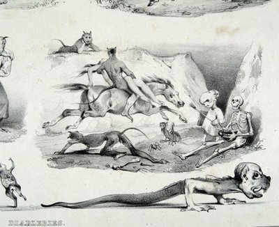 Diableries（悪魔のイメージ） - by Le Poitevin 作： French School