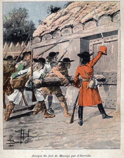 カナダを発見。1686年、Pierre Le Moyne d