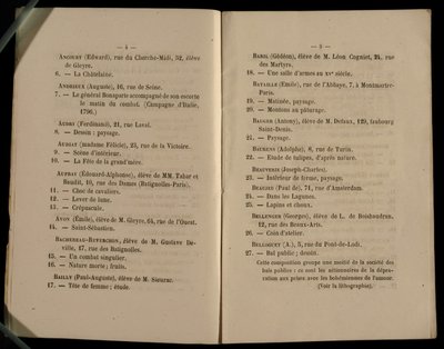 サロンデリフューズの二重ページ、1863 作： French School