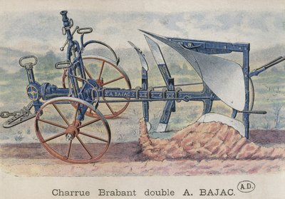 アントワーヌバジャックが発明したダブルプラウブラバント、1900年頃 作： French School