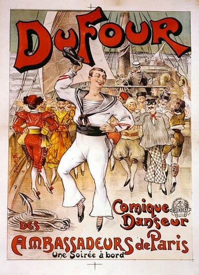 デュ・フォー」ポスター（カラーリトグラフ） 作： French School