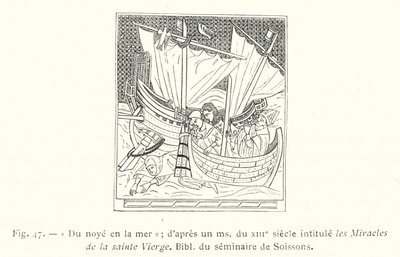 Du noye en la mer; d