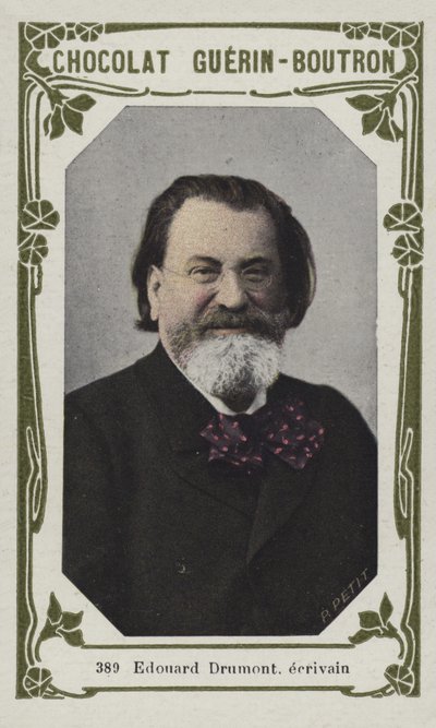 Edouard Drumont、ecrivain（カラー写真） 作： French School