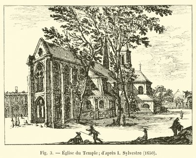 テンプル教会; dapres I Sylvestre、1650 作： French School