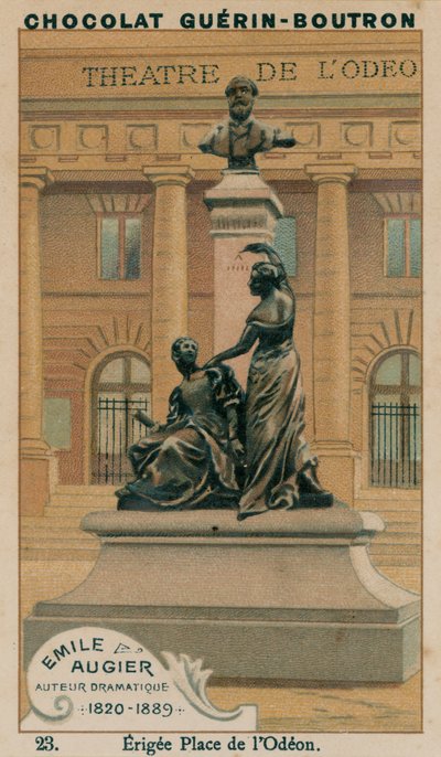 エミール・オージェ、劇的作家、1820- 1889年、エリジー広場 作： French School