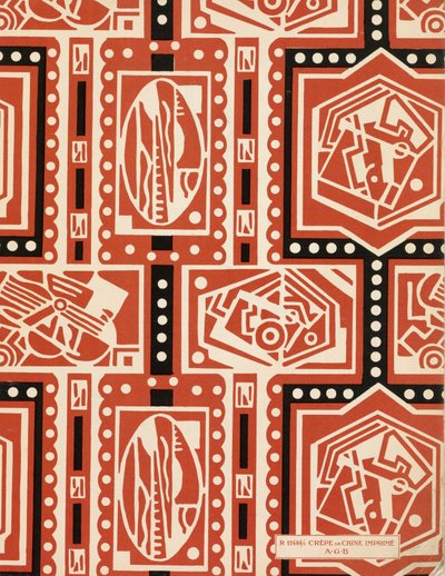 Art-Gout_Beauteのエンド・ペーパー、1920年代頃（ポショワール版画） 作： French School