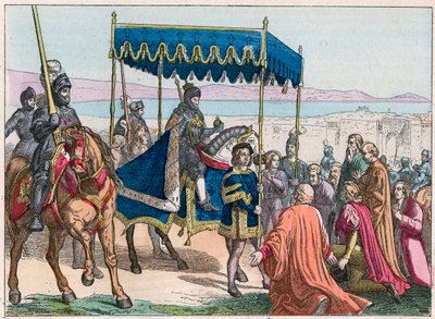 シャルル8世（1470-1498）のナポリの入り口 作： French School