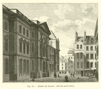 1810年北海岸のルーブル美術館への入り口 作： French School