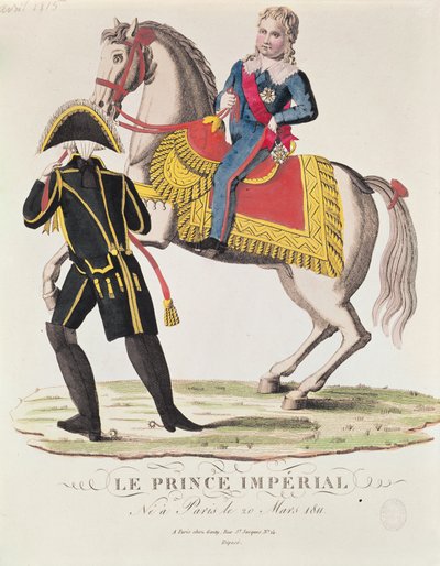ナポレオン2世の乗馬の肖像画（1811-32）ローマ王、1815年4月 作： French School