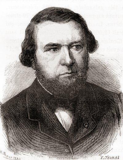 Eugène-Melchior Péligot、1870年頃に出版された「Les Merveilles de la Science」より（エングレーヴィング）。 作： French School