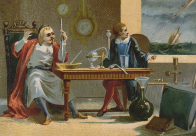 温度計気圧計の発明者、エヴァンジェリスタトリチェリ（1608-47） 作： French School