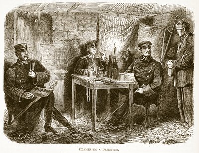 1870年から1871年までのフランスとドイツ間の戦争のカッセルズ歴史の脱走兵、イラストの調査 作： French School