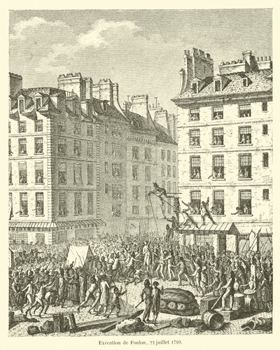 1789年7月22日、フロンの処刑 作： French School