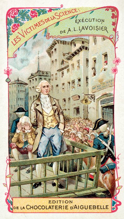 アントワーヌラヴォイジエの処刑、1794年 作： French School