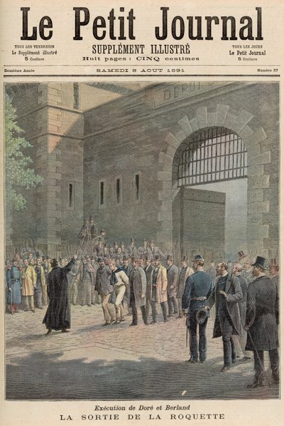 1891年8月8日、「ルプチジャーナル」より、ドレとベルランドの死去：ラロケットを去る 作： French School