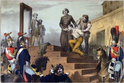 ジャンバティストトロップマン（1848年-1970年）の処刑1870年1月19日、1870年頃 作： French School