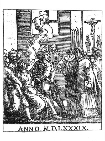 1589年のエクソシスシーン 作： French School