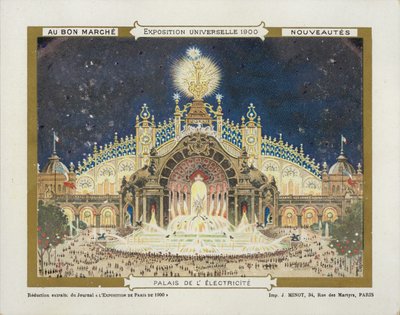 1900 Electricity Universal Exhibition 作： French School