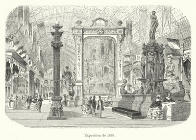 1855年の展覧会（エングレービング 作： French School