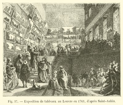 サントーバン後の1763年のルーブル美術館での絵画展 作： French School