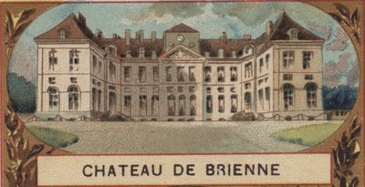 オーブ地方のブリエンヌ・ル・シャトー(Brienne-le-Chateau)の外観(10)。19世紀末のクロモリトグラフ 作： French School